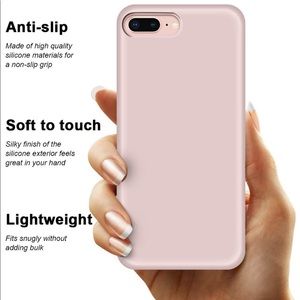 Soft Pink Silicone iPhone 8 Plus Case